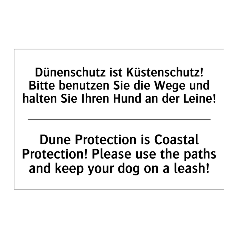 Dünenschutz ist Küstenschutz! /.../ - Dune Protection is Coastal Protection! /.../