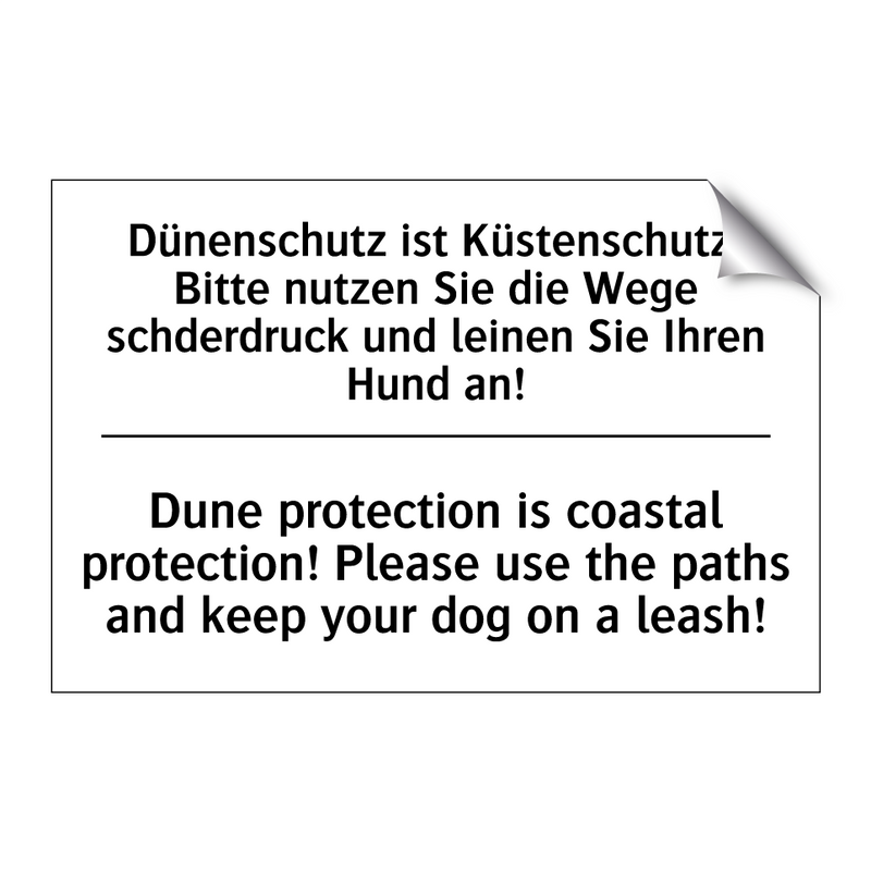 Dünenschutz ist Küstenschutz! /.../ - Dune protection is coastal protection! /.../