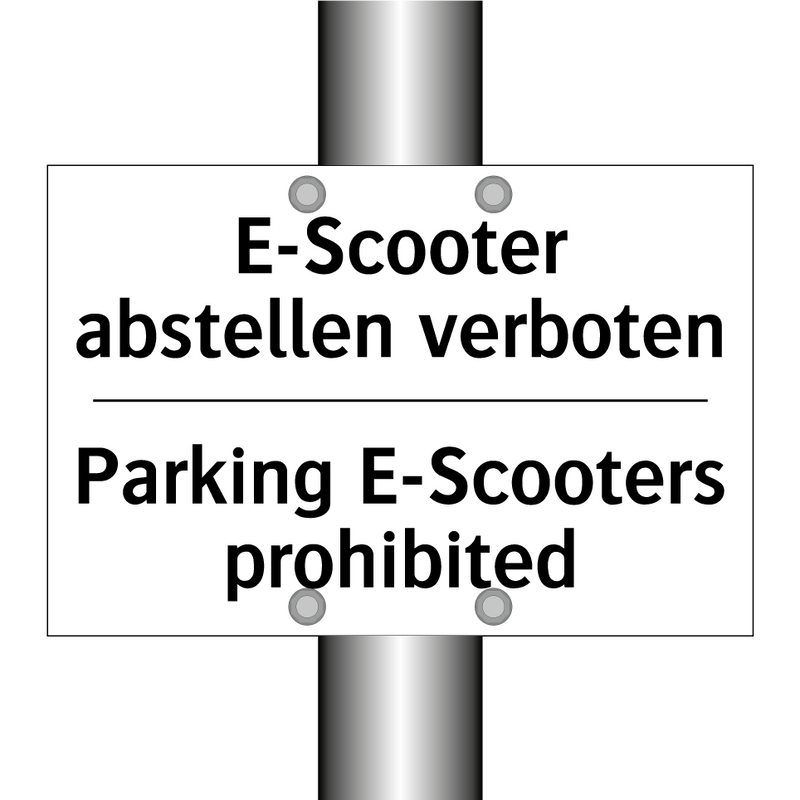 E-Scooter abstellen verboten - Parking E-Scooters prohibited