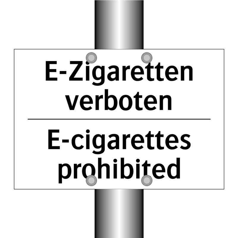 E-Zigaretten verboten - E-cigarettes prohibited