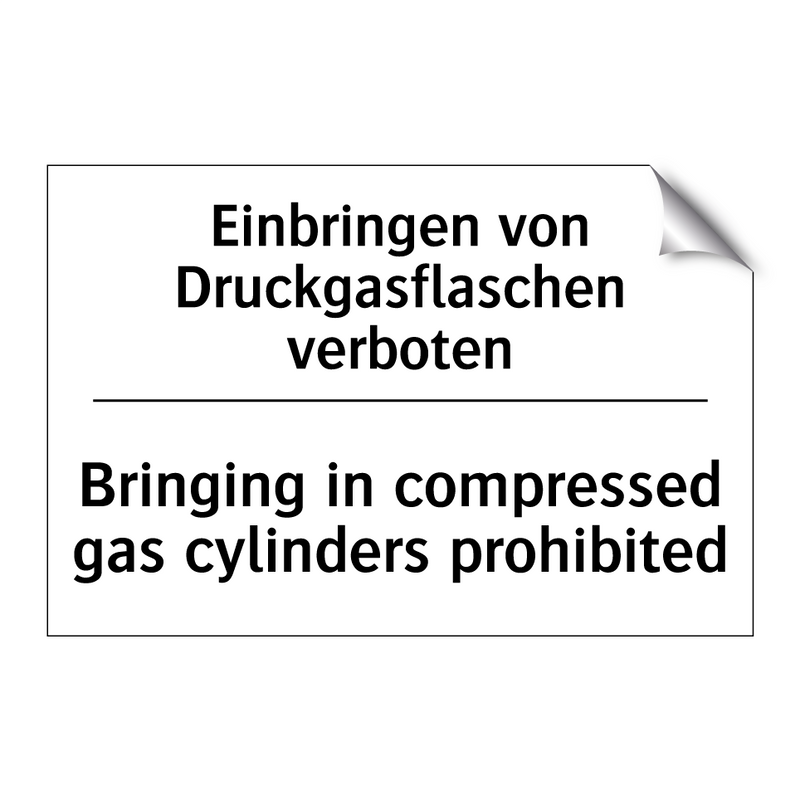 Einbringen von Druckgasflaschen /.../ - Bringing in compressed gas cylinders /.../
