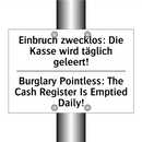 Einbruch zwecklos: Die Kasse wird /.../ - Burglary Pointless: The Cash Register /.../