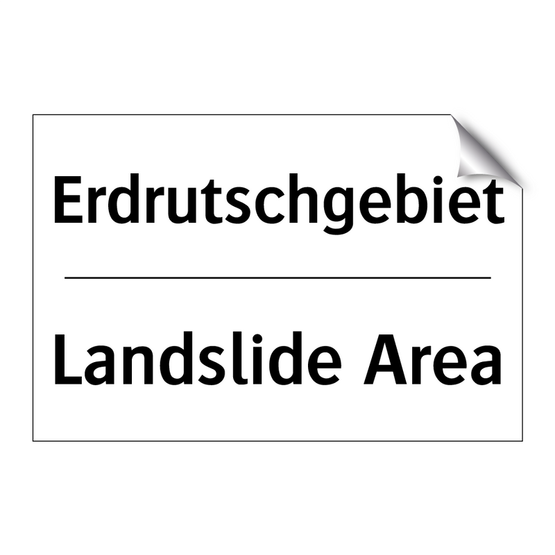 Erdrutschgebiet - Landslide Area