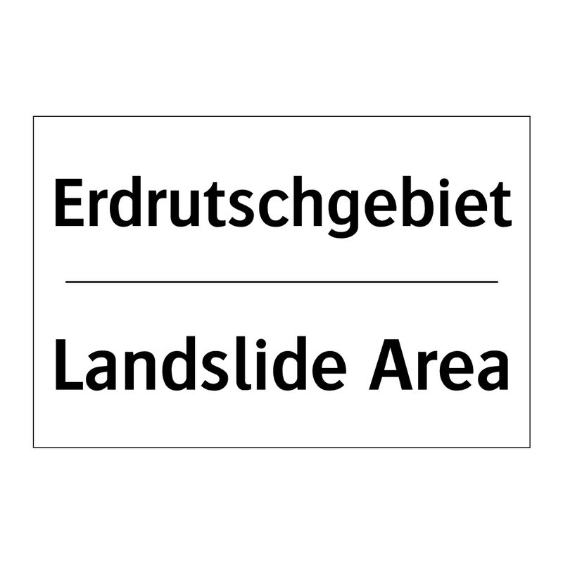 Erdrutschgebiet - Landslide Area