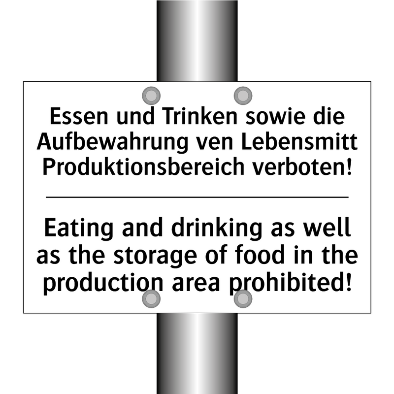 Essen und Trinken sowie die Aufbewahrung /.../ - Eating and drinking as well as /.../