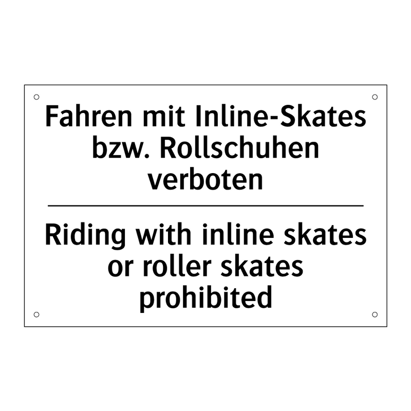 Fahren mit Inline-Skates bzw. /.../ - Riding with inline skates or roller /.../