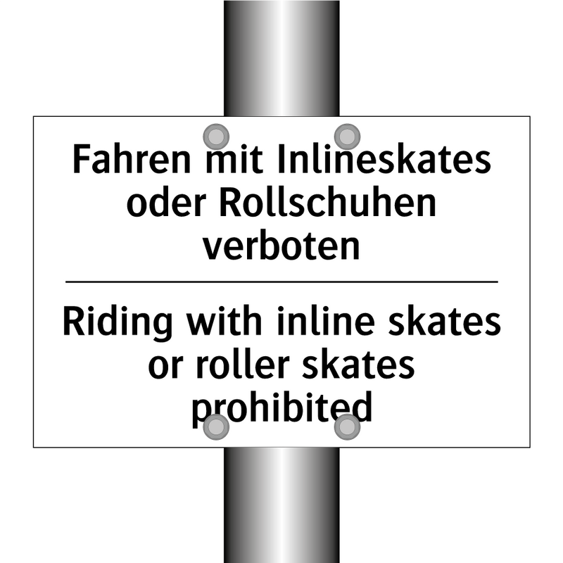 Fahren mit Inlineskates oder Rollschuhen /.../ - Riding with inline skates or roller /.../