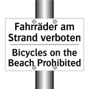 Fahrräder am Strand verboten - Bicycles on the Beach Prohibited/.../