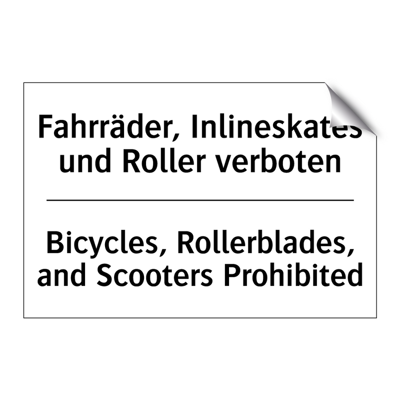 Fahrräder, Inlineskates und Roller /.../ - Bicycles, Rollerblades, and Scooters /.../