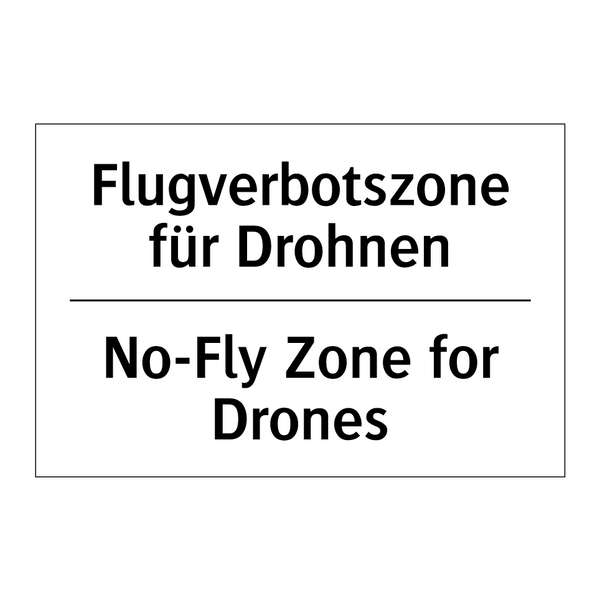 Flugverbotszone für Drohnen - No-Fly Zone for Drones
