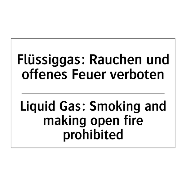 Flüssiggas: Rauchen und offenes /.../ - Liquid Gas: Smoking and making /.../