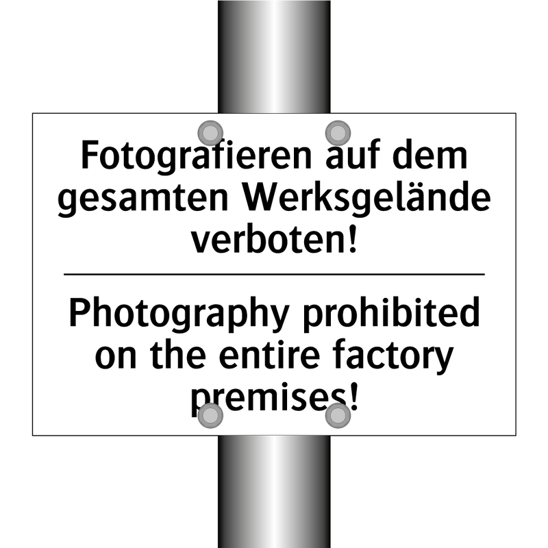 Fotografieren auf dem gesamten /.../ - Photography prohibited on the /.../