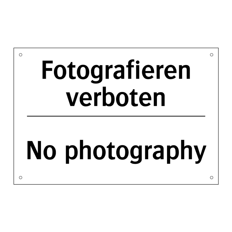 Fotografieren verboten - No photography