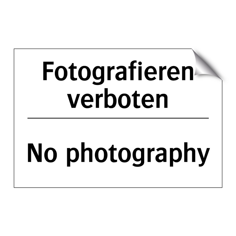 Fotografieren verboten - No photography