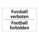 Fussball verboten - Football forbidden