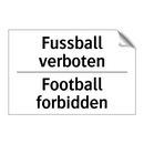 Fussball verboten - Football forbidden