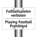 Fußballspielen verboten - Playing Football Prohibited