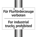 Für Flurförderzeuge verboten - For industrial trucks prohibited/.../