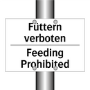 Füttern verboten - Feeding Prohibited