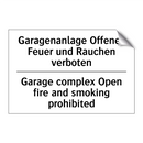 Garagenanlage Offenes Feuer und /.../ - Garage complex Open fire and smoking /.../