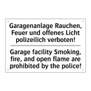 Garagenanlage Rauchen, Feuer und /.../ - Garage facility Smoking, fire, /.../
