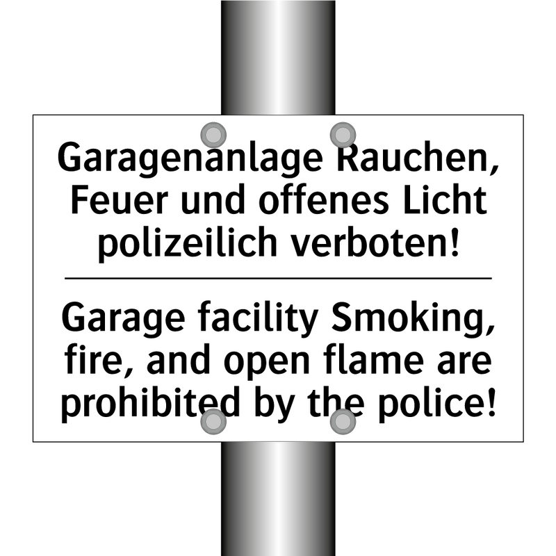Garagenanlage Rauchen, Feuer und /.../ - Garage facility Smoking, fire, /.../