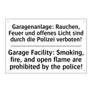 Garagenanlage: Rauchen, Feuer /.../ - Garage Facility: Smoking, fire, /.../