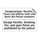 Garagenanlage: Rauchen, Feuer /.../ - Garage Facility: Smoking, fire, /.../