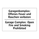 Garagenkomplex: Offenes Feuer /.../ - Garage Complex: Open Fire and /.../