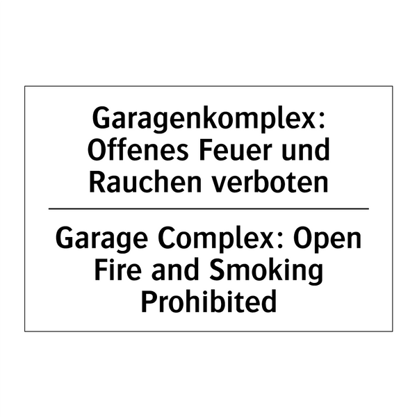 Garagenkomplex: Offenes Feuer /.../ - Garage Complex: Open Fire and /.../