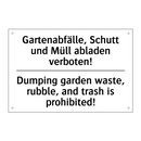 Gartenabfälle, Schutt und Müll /.../ - Dumping garden waste, rubble, /.../