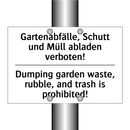 Gartenabfälle, Schutt und Müll /.../ - Dumping garden waste, rubble, /.../