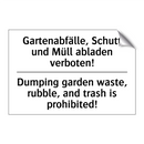 Gartenabfälle, Schutt und Müll /.../ - Dumping garden waste, rubble, /.../