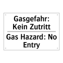 Gasgefahr: Kein Zutritt - Gas Hazard: No Entry