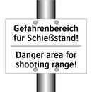 Gefahrenbereich für Schießstand!/.../ - Danger area for shooting range!/.../
