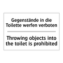 Gegenstände in die Toilette werfen /.../ - Throwing objects into the toilet /.../