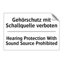 Gehörschutz mit Schallquelle verboten/.../ - Hearing Protection With Sound /.../