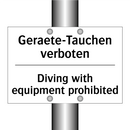 Geraete-Tauchen verboten - Diving with equipment prohibited/.../