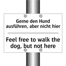 Gerne den Hund ausführen, aber /.../ - Feel free to walk the dog, but /.../