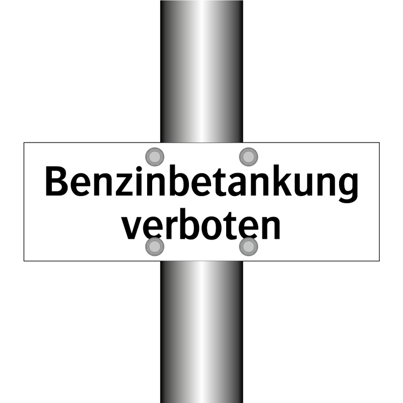 Benzinbetankung verboten