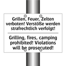Grillen, Feuer, Zelten verboten! /.../ - Grilling, fires, camping prohibited! /.../