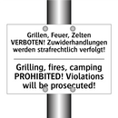 Grillen, Feuer, Zelten VERBOTEN! /.../ - Grilling, fires, camping PROHIBITED! /.../
