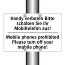 Handy verboten Bitte schalten /.../ - Mobile phones prohibited Please /.../