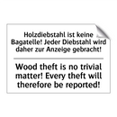 Holzdiebstahl ist keine Bagatelle! /.../ - Wood theft is no trivial matter! /.../