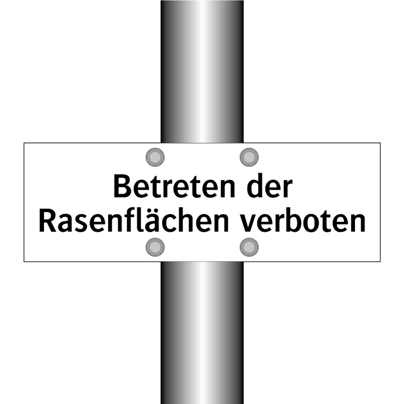 Betreten der Rasenflächen verboten
