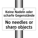 Kein Zutritt für Personen mit /.../ - No entry for persons with pacemakers /.../