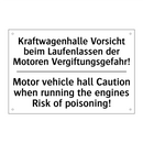 Kraftwagenhalle Vorsicht beim /.../ - Motor vehicle hall Caution when /.../
