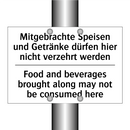 Mitgebrachte Speisen und Getränke /.../ - Food and beverages brought along /.../