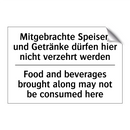 Mitgebrachte Speisen und Getränke /.../ - Food and beverages brought along /.../