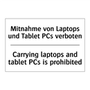 Mitnahme von Laptops und Tablet /.../ - Carrying laptops and tablet PCs /.../